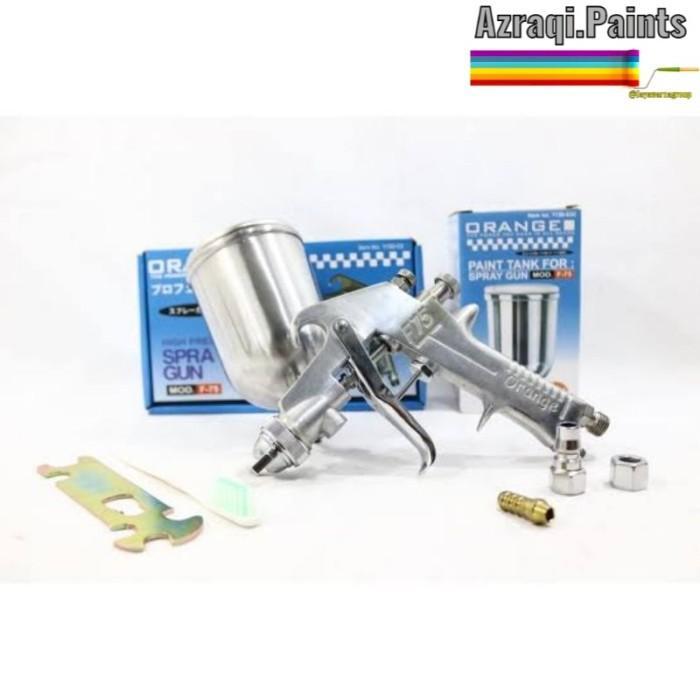 Spray Gun F75 Tabung Atas "Orange"