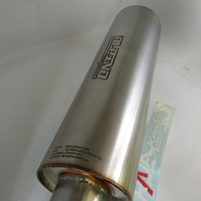 Muffler Alpino S03 Ngebas + Resonator Alpino Manual