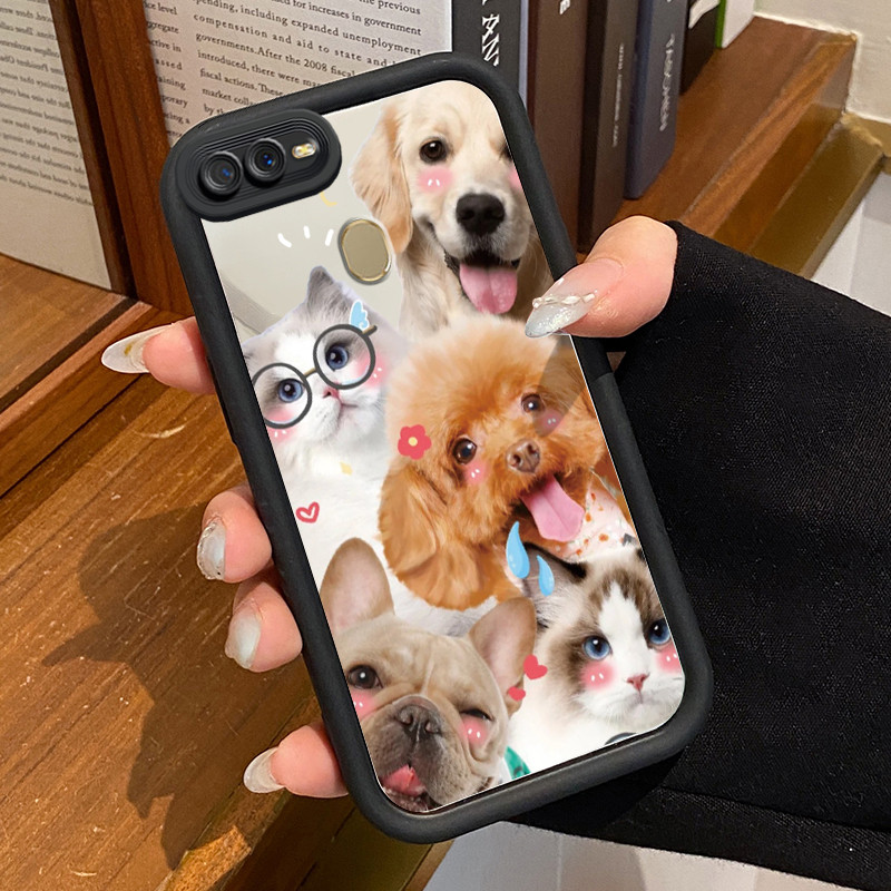 Casing Hp OPPO A7 OPPO A5s OPPO A12 OPPO A12S A11k Case HP Casing pola Kucing Hitam Keren Kesing Kas