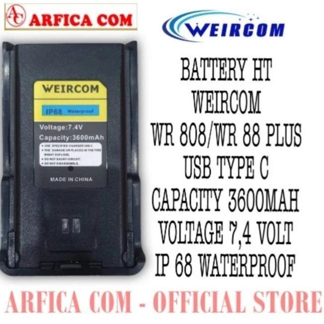 Batrei HT Weircom WR88 Plus / Baterai HT Weircom 808 Original