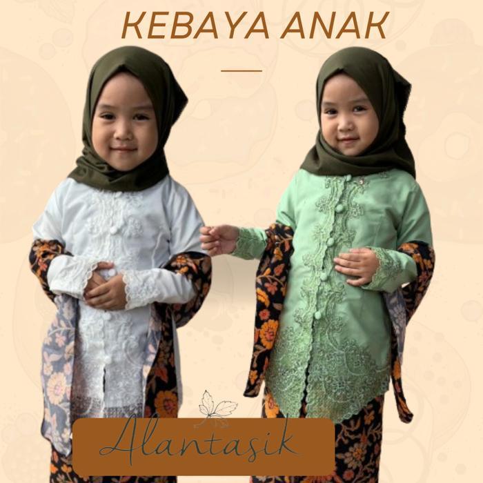 Kebaya Anak Tanggung Bordir Kebaya Encim Sekolah Anak Tk Dan Sd / Kebaya Encim Bordir Usia 9-14