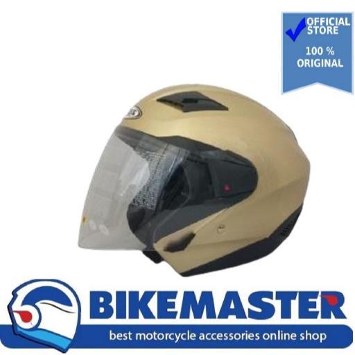 Helm Zeus ZS-611 Golden Yellow Double Visor Half Face New