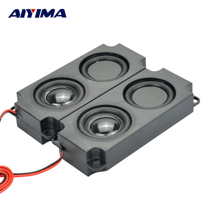 Aiyima 2Pcs Audio Portable Speakers 10045 Led Tv Speaker 8 Ohm 5W Double Diaphragm Bass Computer