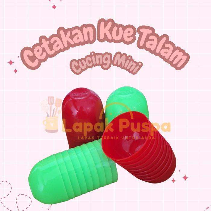 12 pcs cetakan kue cucing kue talam mini kecil