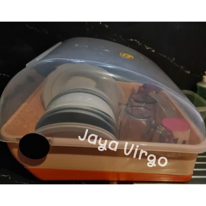 Rak Piring Nagata / Rak Piring Tutup Plastik / Dish Drainer / Dishrack