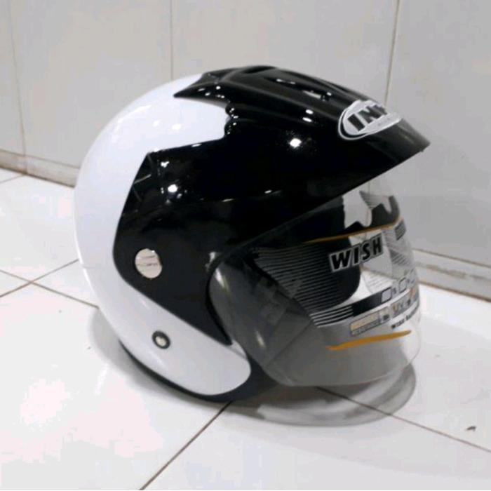 HELM HALF FACE INK BATMAN Motorcycle - Putih, M