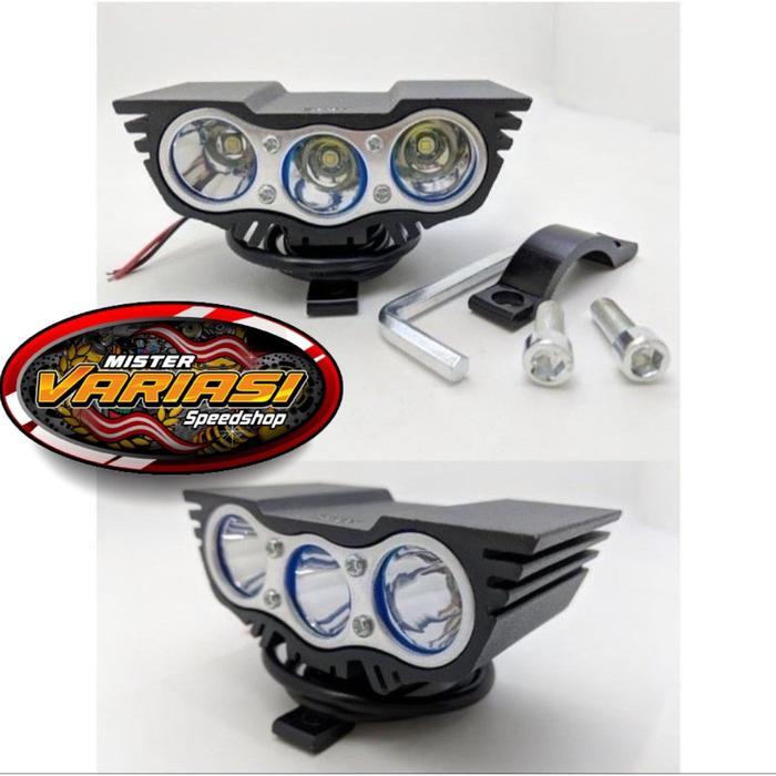 LAMPU TEMBAK OWL LAMPU SOROT LED 3 MATA DAN 2 MATA OWL 30 WATT NYALA 3 MODE KLX CRF WR155 SUPERMOTO
