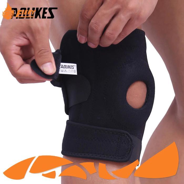 Original Kneepad Aolikes 3 Strap Adjustable Aolikes Pelindung Deker Lutut Knee Pad Knee Support