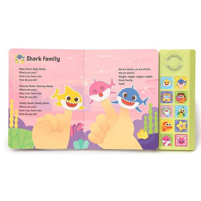 Bunda - Pinkfong Baby Shark Sing-Alongs 10 Button Soundbook For Toddlers 1-3