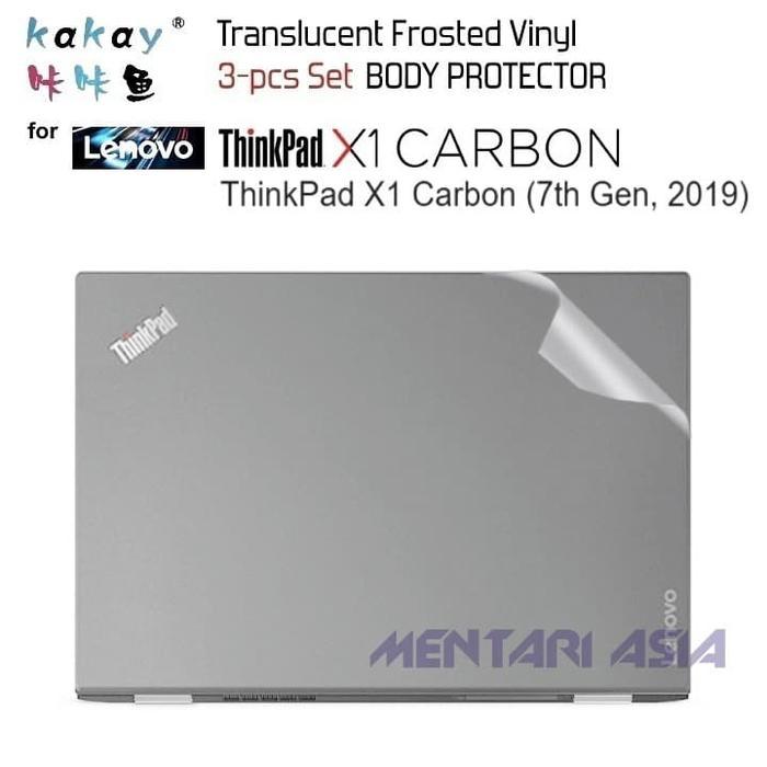 BERKUALITAS Body Protector THINKPAD X1 CARBON Gen-7 2019 - KAKAY MATTE Translucent