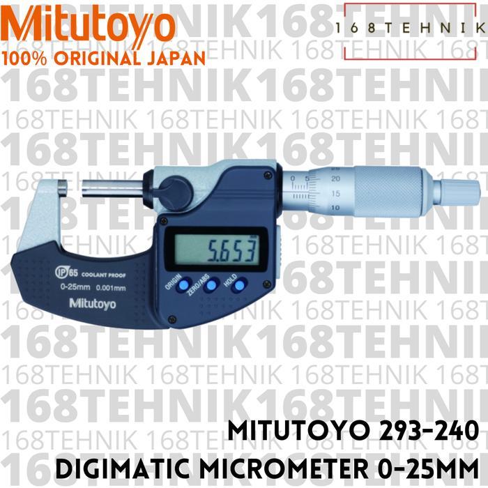 TERLARIS MITUTOYO 293-240-30 DIGITAL MICROMETER 0-25 MM DIGIMATIC MICROMETER
