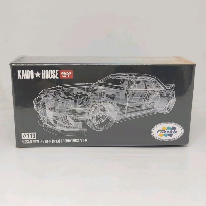 KAIDO HOUSE X MINI GT NISSAN SKYLINE GT-R R33 GREDDY GR33 V1 SEALED - MINI GT