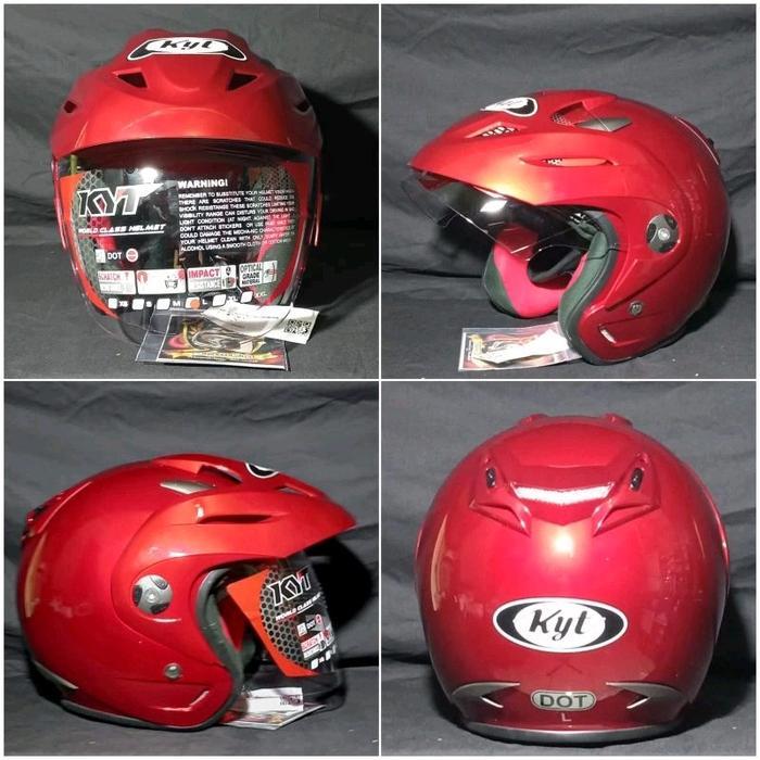 HELM KYT ROMEO SOLID ORIGINAL HELM HALF FACE