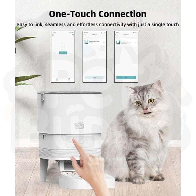 PET BUDDY - Smart Lite Feeder / Automatic Pet Feeder No Camera / Tempat Makan Otomatis dengan