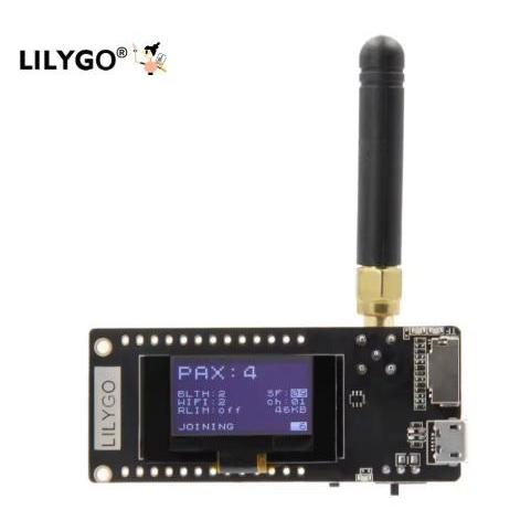 Lilygo Ttgo Lora32 V2.1 Paxcounter Ver. 433/915 Mhz Esp32 Lora Development Board 0.96 Inch Oled Wifi