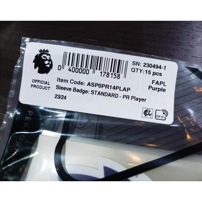 TERBARU Patch EPL 2023 - 27 Standard. Original Patch for Jersey.