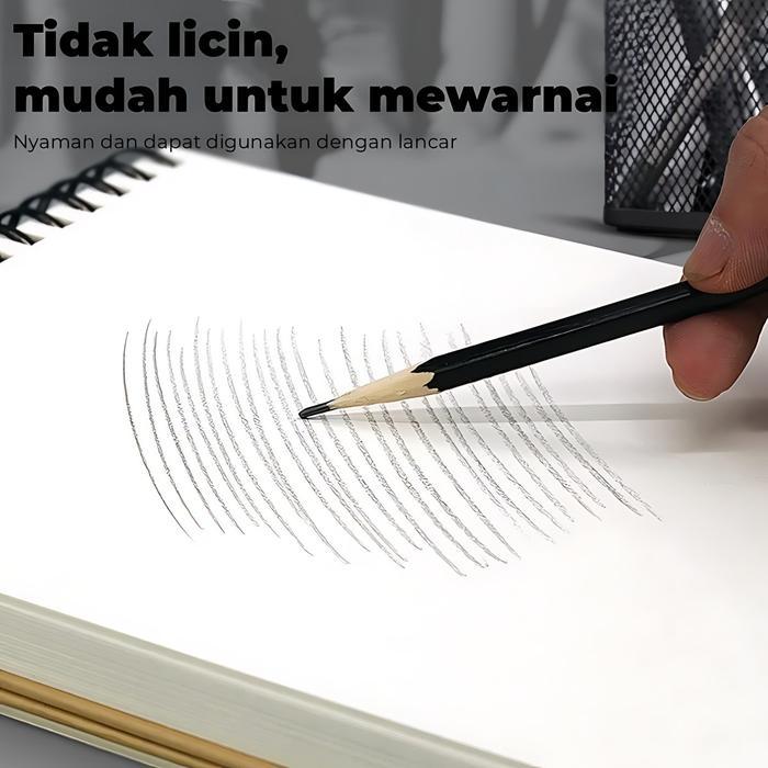N3W LuctreeSketchbook A6/A5/16K/A4/8K/A3 Aesthetic Buku Gambar Vertikal Jilid Spiral 30 Lembar/60