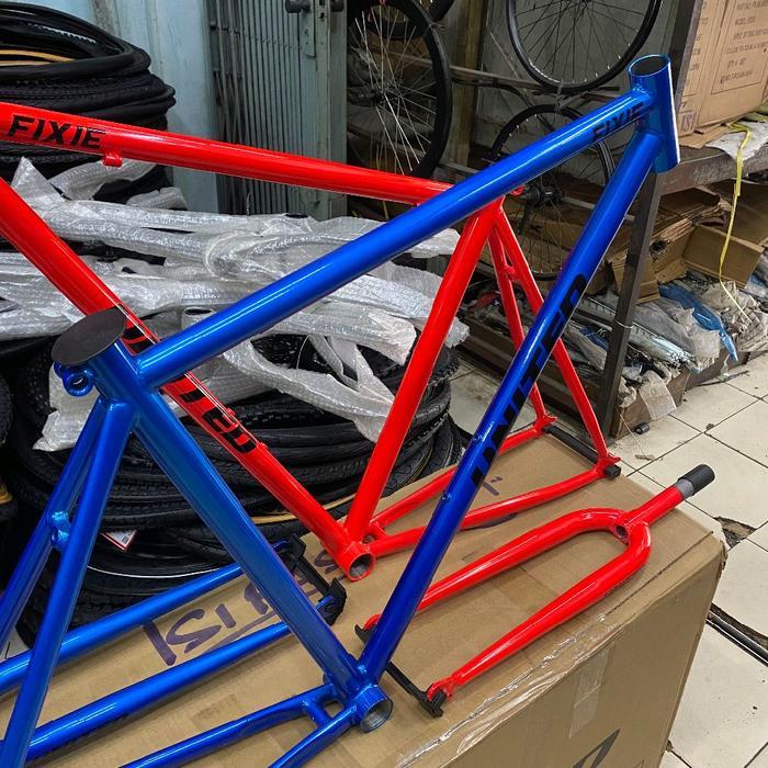 Frame + fork fixie Steel 700c ukuran 49 model classic