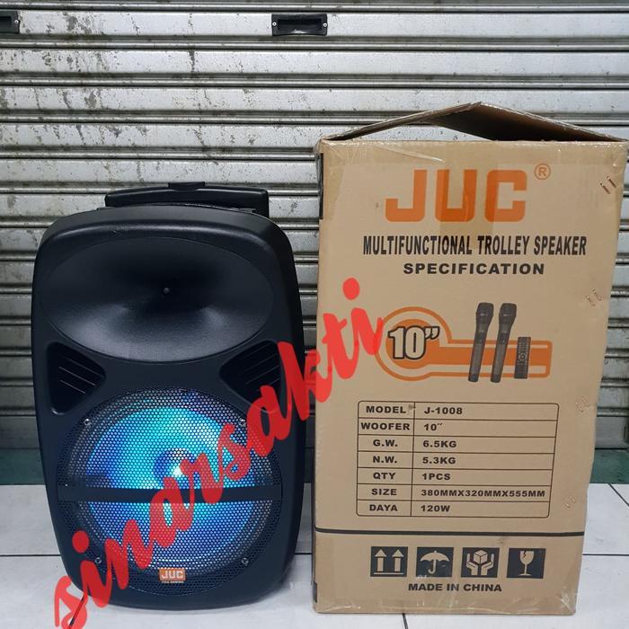 SPEAKER PORTABLE WIRELESS MEETING JUC J 1008 (10IN USBBLUETOOTH )