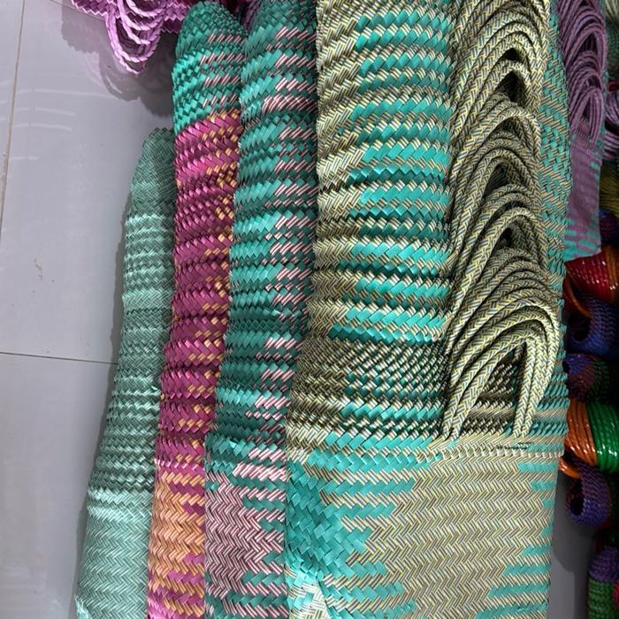 tas anyaman size L PAKET 50 pcs tas anyaman kantong belanja hemat