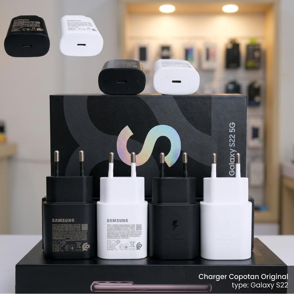 Charger HP Samsung EP-TA800 Original Second 25W 9V 2.77A Type C PD PPS Fast Charging Cocok Galaxy S2