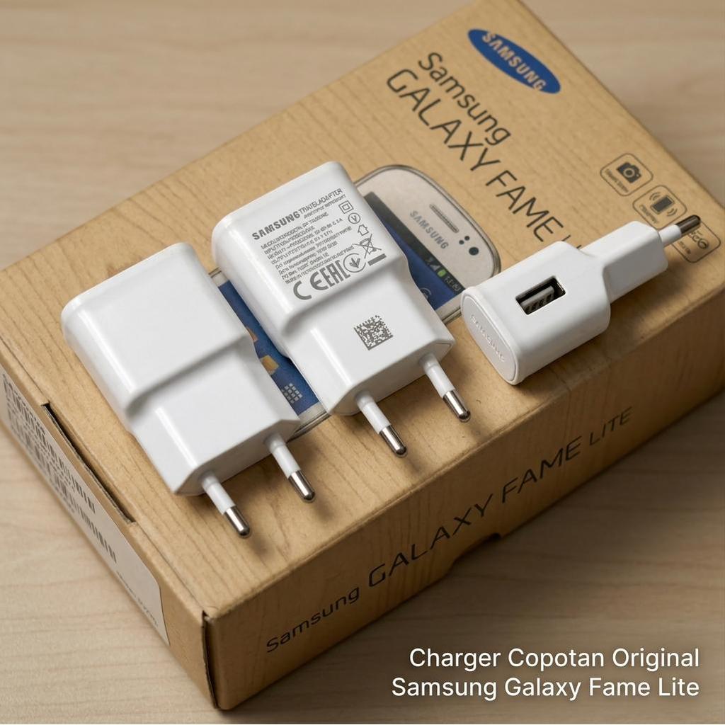Charger HP Samsung EP-TA50EWE Original Second Standard Charging 5V1.55A Kepala Cas Cocok Galaxy Fame