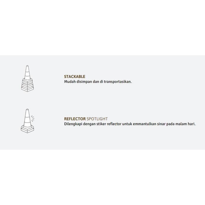 Excel Traffic Cone Kerucut Parkir - Al 70Tc