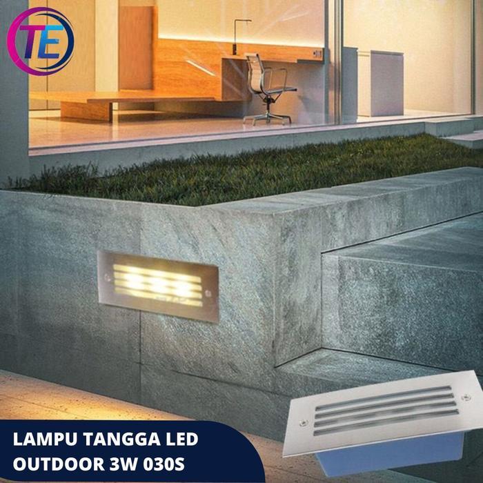 Lampu Tangga Dinding tanam LED Outdoor Waterproof / lampu tangga led3w