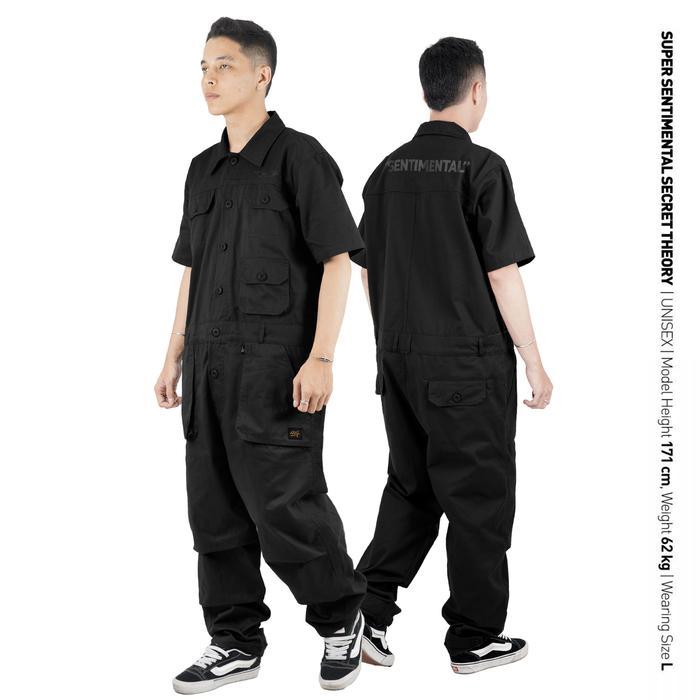 Ssst Coverall 2.0 Shortsleeve Jumpsuit Hitam Pasti Promo