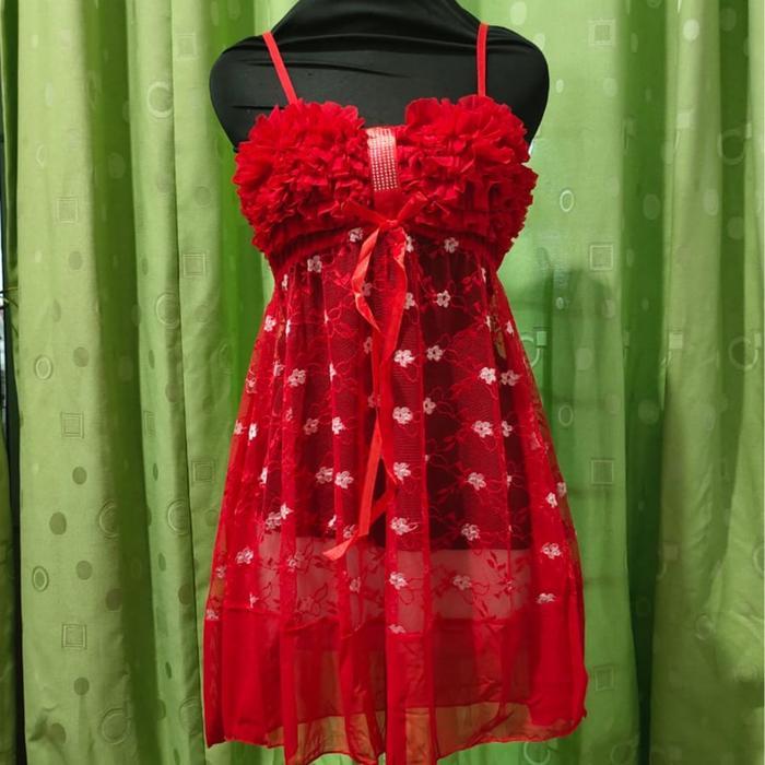 Bossexy-lingerie brukat 8216-6 /lingerie set/baju tidur set/lingerie jumbo