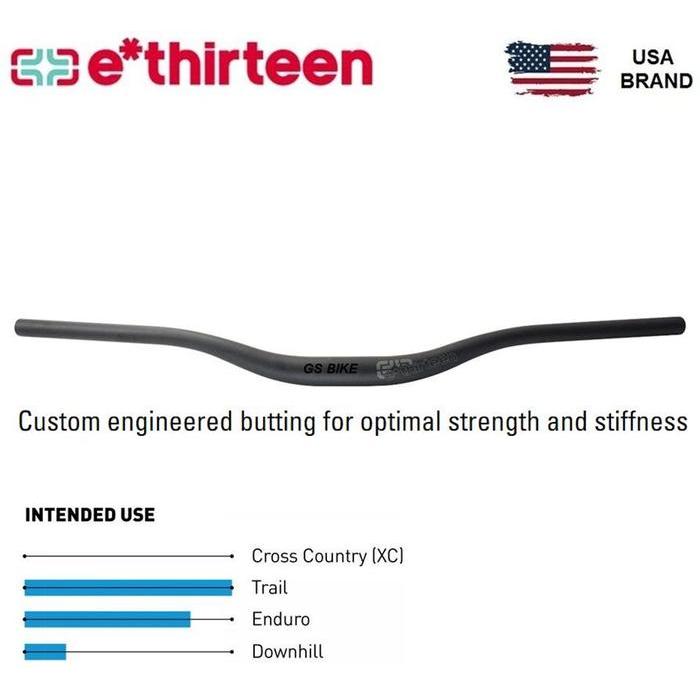 E*THIRTEEN BASE 35 x 800mm Rise 35 Alloy Handlebar Stang Sepeda MTB E13 ETHIRTEEN E THIRTEEN