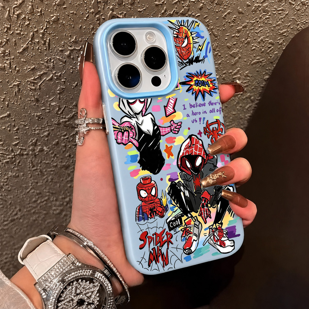 2 In 1 Spiderman Case Redmi 17 A7 Pro 15C 15 Note 14 13C 13 13X 14C Case