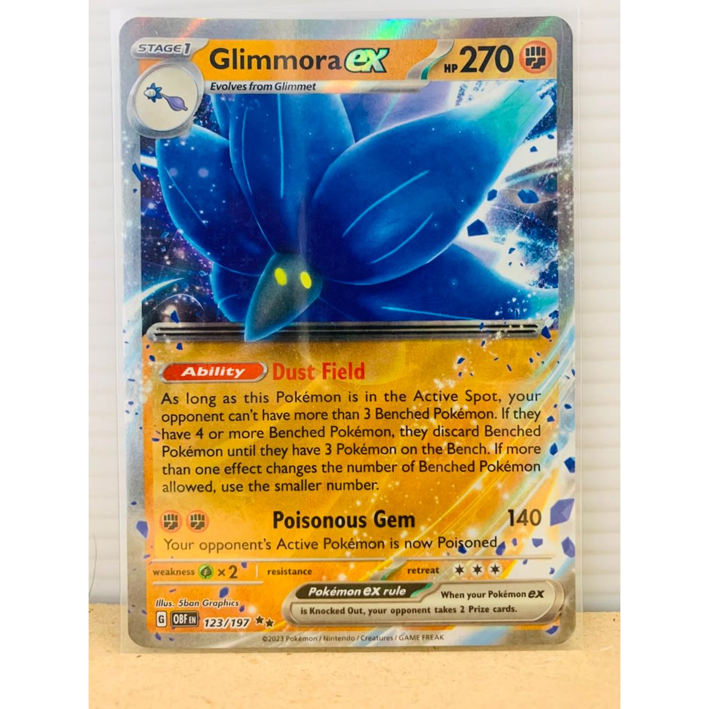 Glimmora ex #123 Pokemon Obsidian Flames