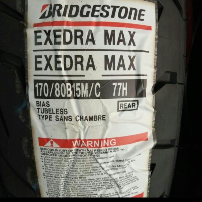 BAN LUAR BRIDGESTONE BATTLAX EXEDRA MAX UKURAN 170/80-15 BATTLAX