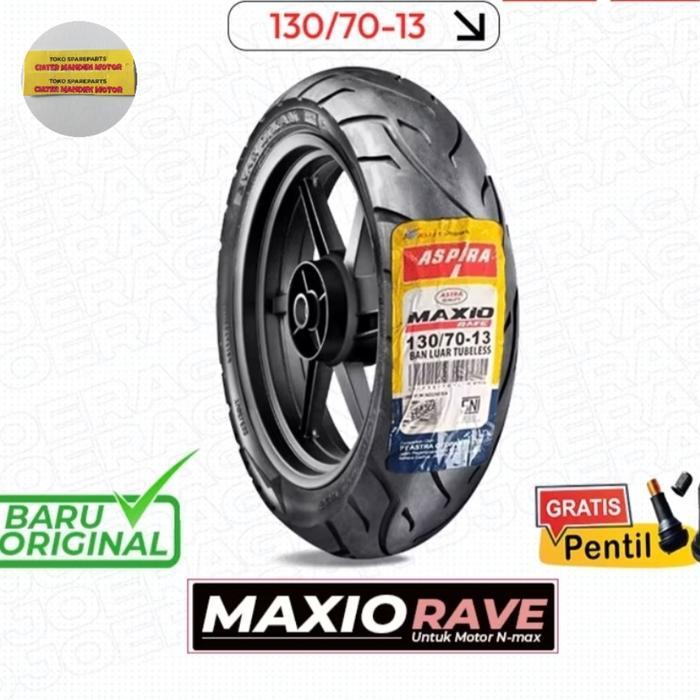 Ban Motor Tubeless Ban Tubeless Aspira 130/70-13 Rave Ban Belakang Nmx Pcx 160 Adv 150 Adv 160 Ban