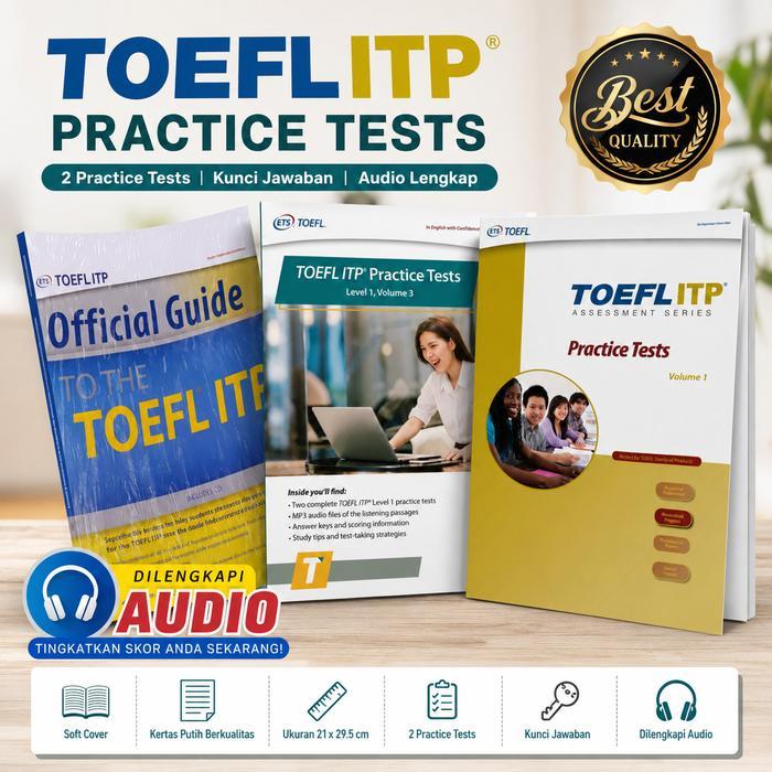 Buku TOEFL ITP With Answers and Audio untuk Persiapan Test TOEFL ITP