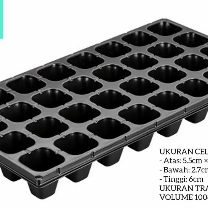 tray media semai lubang 50 media semai untuk untuk benih cabe tomat timun