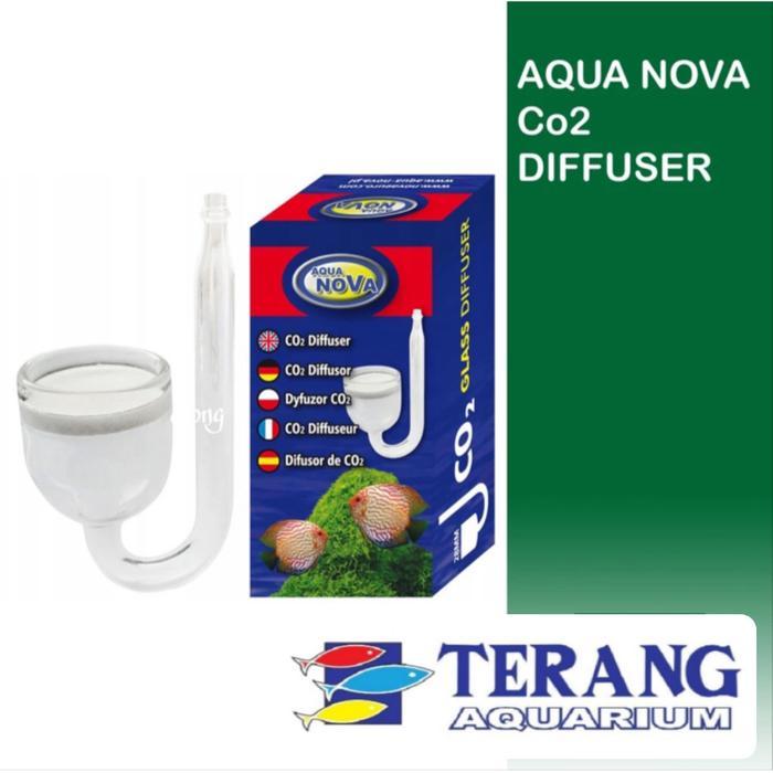 diffuser co2 kaca aqua nova difuser aquascape aquarium mini
