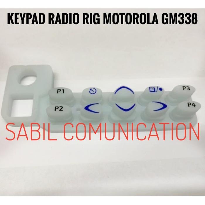 READY KEYPAD RADIO RIG MOTOROLA GM338 GM 338 KARET KEYPAD RIG MOTOROLA GM338