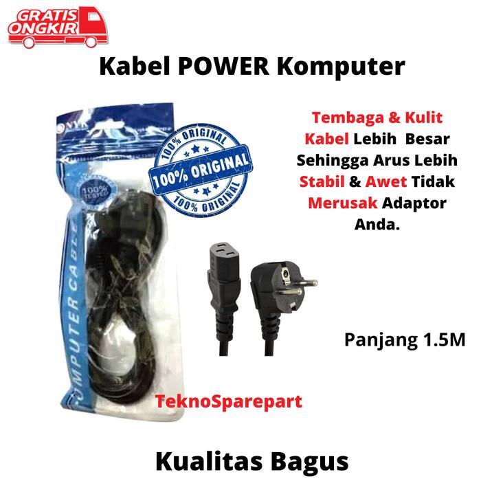 ( ORIGINAL ) KABEL POWER PC CPU KOMPUTER KUALITAS BAGUS