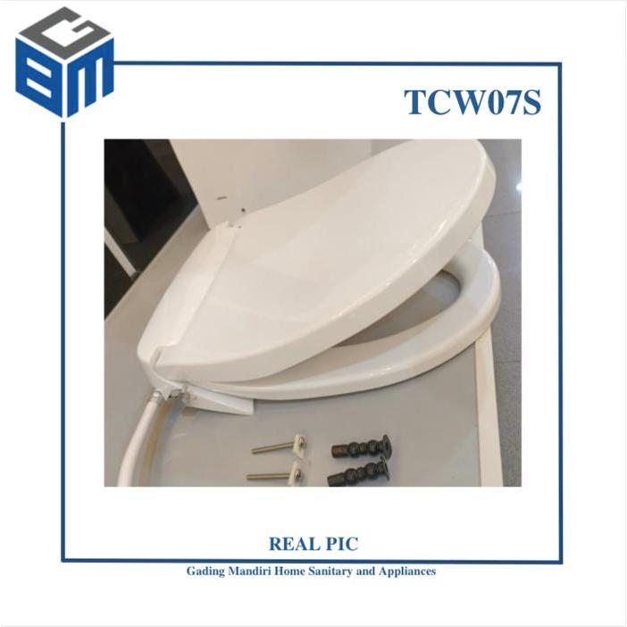 Cover & Dudukan Closet Eco-Washer, Soft Closing Toto - Tcw07S Toilet Seat & Cover With Eco-Washer,
