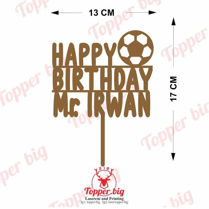 Caketopper Akrilik Murah - Topper Custom - Topper Akrilik - Topper Akrilik Hitam
