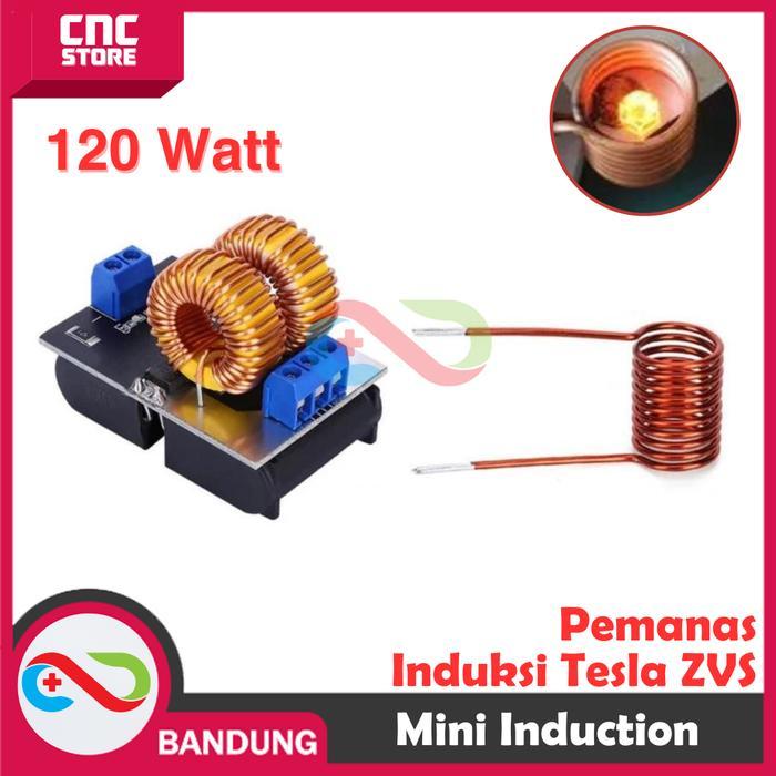 Mini Induction Heater 120W Pemanas Induksi Tesla Zvs Heating Coil Cook