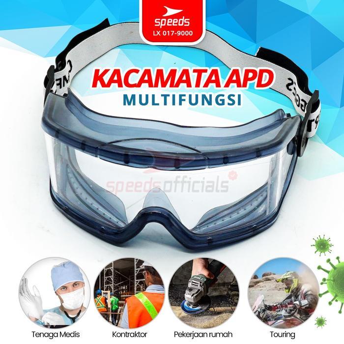 SPEEDS Kacamata SafetyAnti Virus/AntiDebu Goresan Kacamata Safety Glass / Kacamata 017-9000