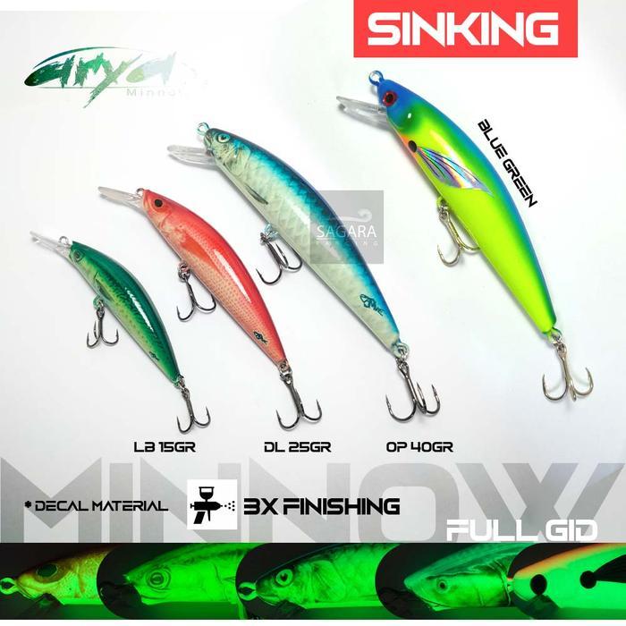 Minnow Zamve Arya Umpan Pancing Lure Minnow Sinking