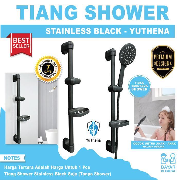 Eixo - Yuthena - Tiang Shower Kamar Mandi Stainless Black Edition