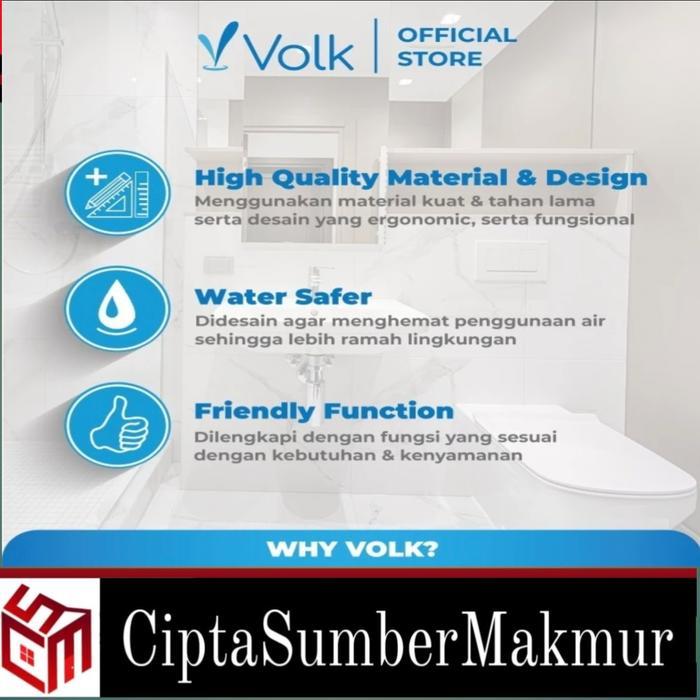 CLOSET DUDUK SIRAM VOLK C509 / C507 ( & Gosend ONLY)