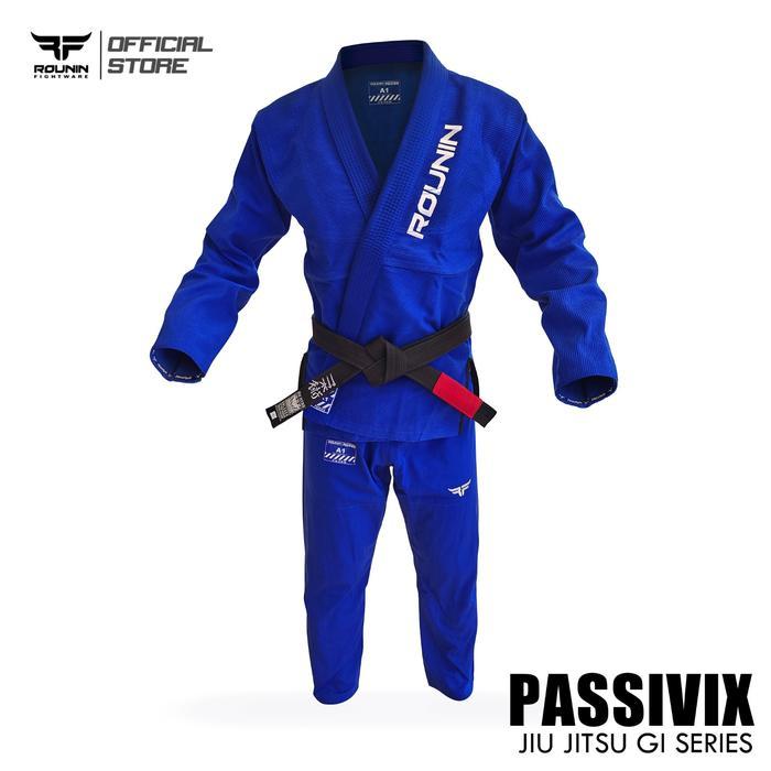 Rounin Fightware Gi Jiujitsu, BJJ GI Rounin, Jiujitsu Gi, GI BJJ - Passivix Series - PASSIVIX BLUE, 