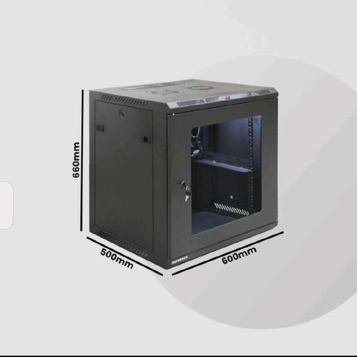 RAK SERVER 19 INCH WALLMOUNT RACK SINGLE DOOR / WR5012S READY