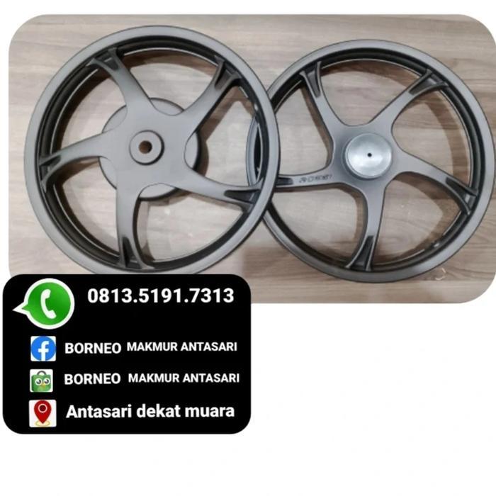 Velg ring 14 warna hitam tapak lebar